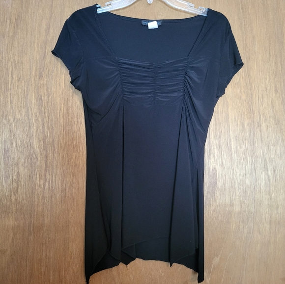 American City Wear Tops - American City Wear touched front black blouse size XL